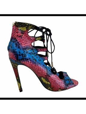 Steve Madden Cammora Lace Up Sandals Heels Size 7